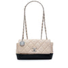 Chanel CC Bicolor Quilted Calfskin and Caviar Single Flap Secondhand