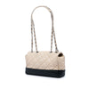 Chanel CC Bicolor Quilted Calfskin and Caviar Single Flap Secondhand