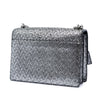 Saint Laurent Medium Metallic Woven Leather Monogram Sunset Crossbody Secondhand