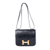 Second hand Hermès Black Box Calfskin Constance 18 Shoulder Bag