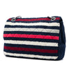 Chanel Jumbo Stripe Jersey Felt and Rope Flap Secondhand