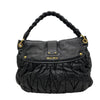 Secondhand Miu Coffer Black Leather Bag
