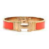Secondhand Hermès Clic H Orange Metal Jewelry