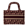 Secondhand Dior Book Tote Burgundy Canvas Bag