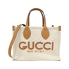 Secondhand Gucci Logo Beige Linen Bag