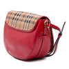 Burberry Patent and Haymarket Check Coated Canvas Maydown Crossbody Secondhand