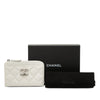 Chanel CC Quilted Caviar Zip Around Coin and Card Holder Secondhand