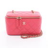 Secondhand Chanel Vanity Pink Leather Bag