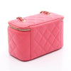 Secondhand Chanel Vanity Pink Leather Bag