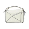 Secondhand Loewe Puzzle White Leather Bag