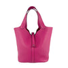 Secondhand Hermès Picotin lock Pink Leather Bag