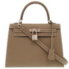 Secondhand Hermès Kelly 25 Grey Leather Bag