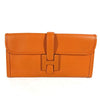 Secondhand Hermès Jige Orange Leather Bag