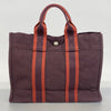 Secondhand Hermès Toto Burgundy Canvas Bag
