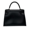 Secondhand Hermès Kelly 28 Black Leather Bag