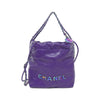 Secondhand Chanel 22 Purple Leather Bag