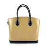 Secondhand Louis Vuitton Lockit Beige Patent Leather Bag