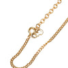 Dior Gold Plated Logo Round Pendant Necklace Secondhand