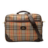 Burberry Haymarket Check Canvas Briefcase Secondhand