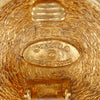 Secondhand Chanel CC Gold Plated Quilted Round Clip On Earrings
