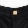 Roberto Cavalli Black Velvet Cotton Skinny Trousers - 2000s Second hand