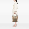Burberry Haymarket Check Coated Canvas Tote Secondhand