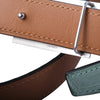 Secondhand Hermès Médor Belt in Vert d’Eau Matte Alligator with Palladium Hardware - '10s