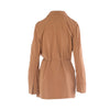 Secondhand Gucci by Tom Ford Camel Two-Piece Pant & Wrap Blouse Ensemble - '90s