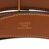 Hermès Box Calf and Courchevel Constance H Reversible Belt Secondhand