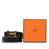 Hermès Box Calf and Courchevel Constance H Reversible Belt Secondhand