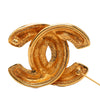 Secondhand Chanel CC Quilted Gold Plated Brooch