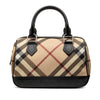 Burberry Supernova Check Coated Canvas Boston Bag Secondhand