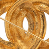 Secondhand Chanel CC Gold Plated Quilted Brooch