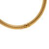 Chanel CC Gold Plated Textured Hoop Screw Back Earrings Secondhand