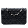 Secondhand Chanel CC Embossed Lambskin Diamond Wallet On Chain