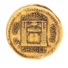 Chanel Gold Plated 31 Rue Cambon Coin Brooch Secondhand