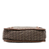 Secondhand Fendi Zucchino Canvas F Charm Crossbody