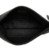 Prada Saffiano Trimmed Tessuto Wristlet Zip Pouch Secondhand