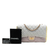 Chanel Tricolor Quilted Grosgrain Satin Reissue 2.55 Single Flap 227 Secondhand