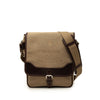 Prada Leather Trimmed Canvas Canapa Logo Buckle Messenger Bag Secondhand