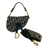 Dior Mini Oblique Canvas Saddle Bag Secondhand