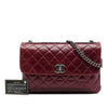 Chanel Quilted Aged Calfskin Logo Accordion Flap Secondhand