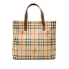 Burberry Haymarket Check Coated Canvas Tote Secondhand
