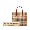 Burberry Haymarket Check Coated Canvas Tote Secondhand