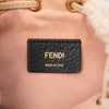 Fendi Mini Shearling Trimmed Leather Mon Tresor Bucket Bag Secondhand