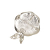 Chanel CC Brass Enamel Strass Camellia Brooch Secondhand