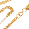 Chanel Gold Plated Faux Pearl Double Strand Necklace Secondhand