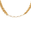Chanel Gold Plated Faux Pearl Double Strand Necklace Secondhand
