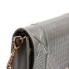Secondhand Dior Metallic Patent Microcannage Diorama Wallet on Chain