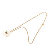 Chanel CC Gold Plated and Enamel Camellia Pendant Necklace Secondhand